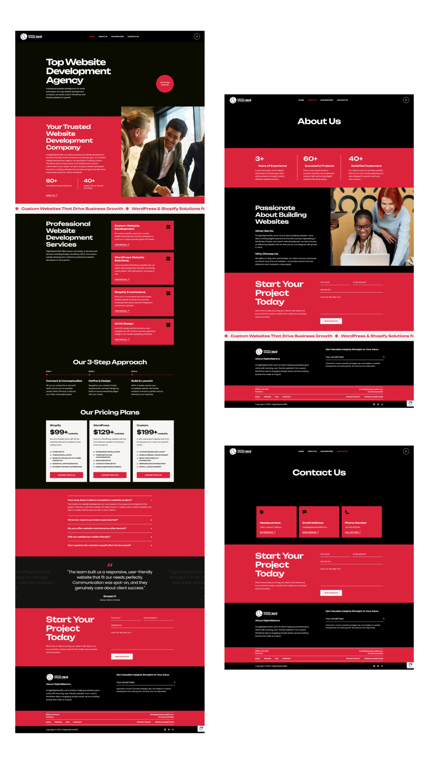 Example of user-friendly UI/UX design by Social Marble